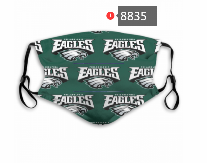 Philadelphia Eagles #7 Dust mask with filter->nfl dust mask->Sports Accessory